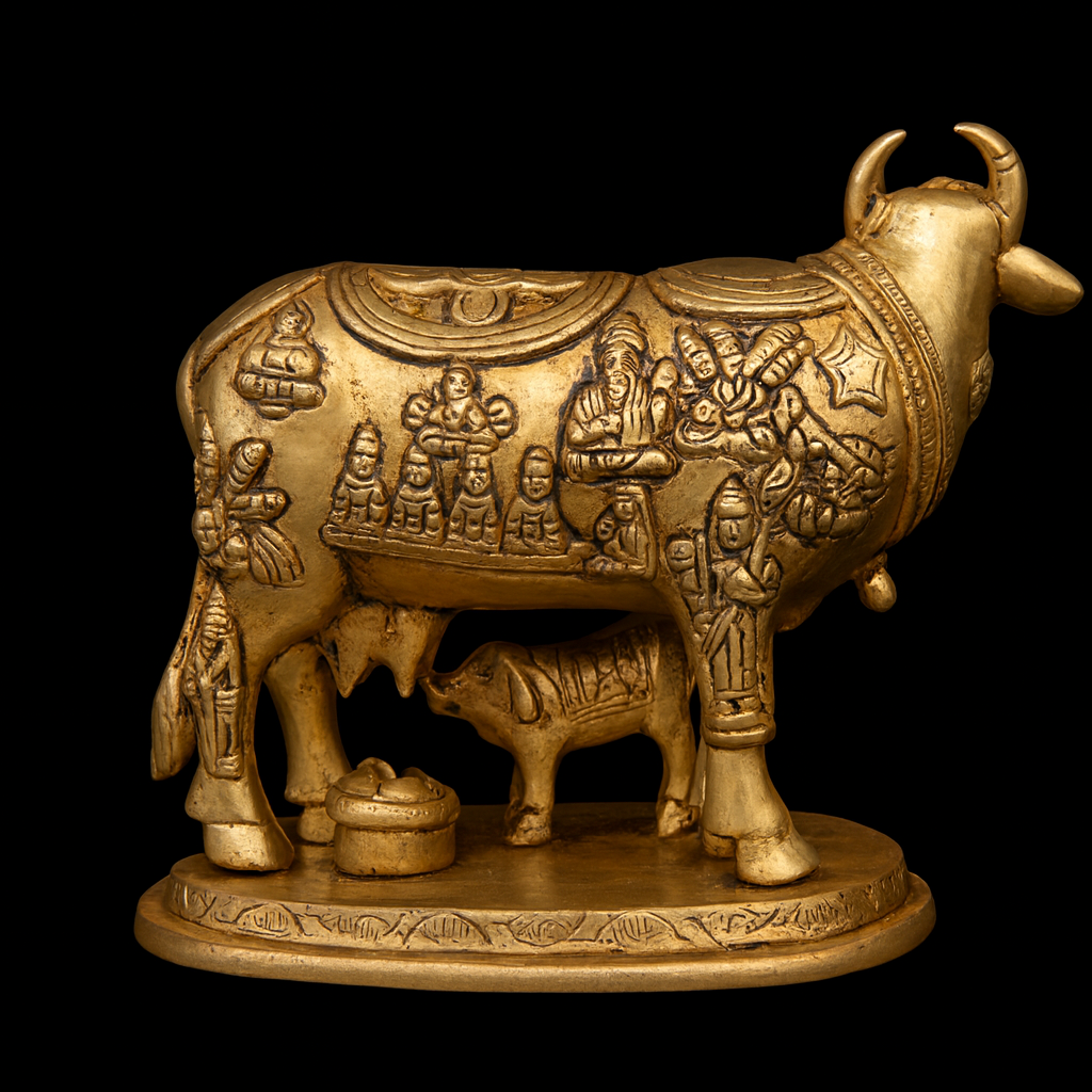 Chola Brass Kamadhenu Cow