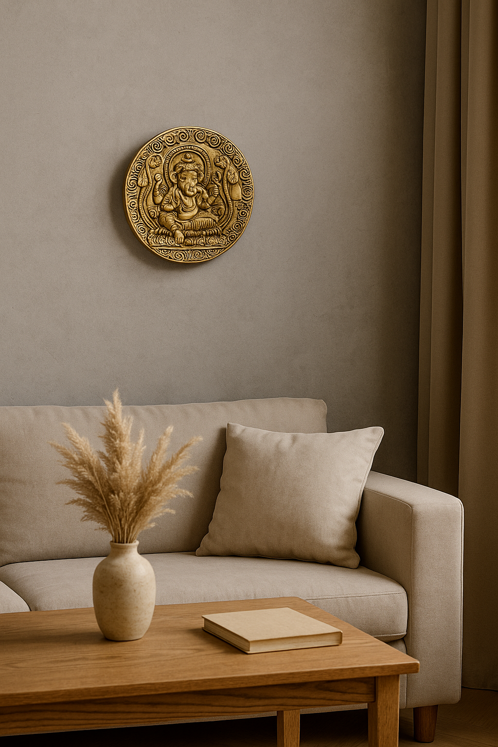 Ganesha Brass Plate wall décor