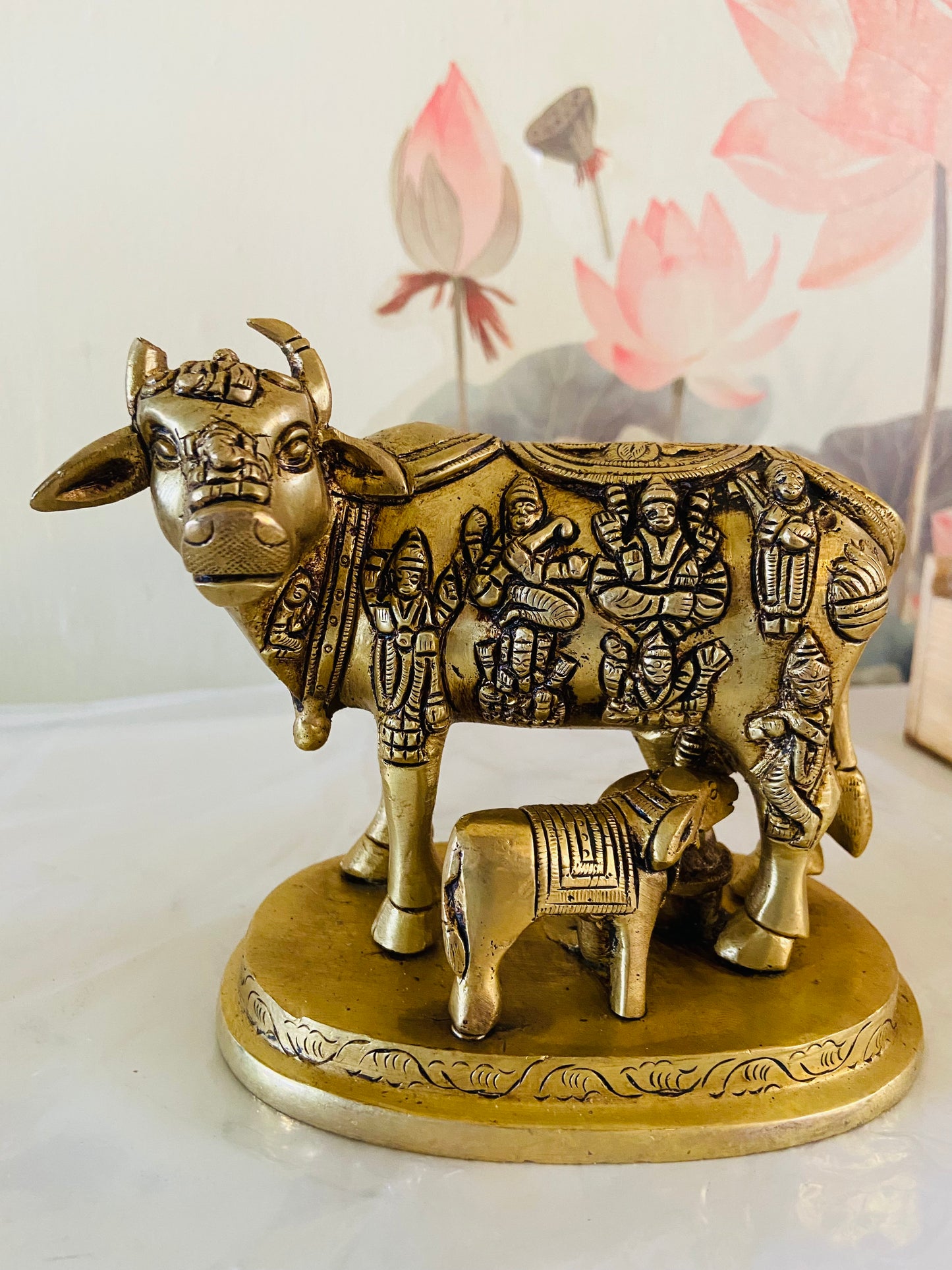 Chola Brass Kamadhenu Cow