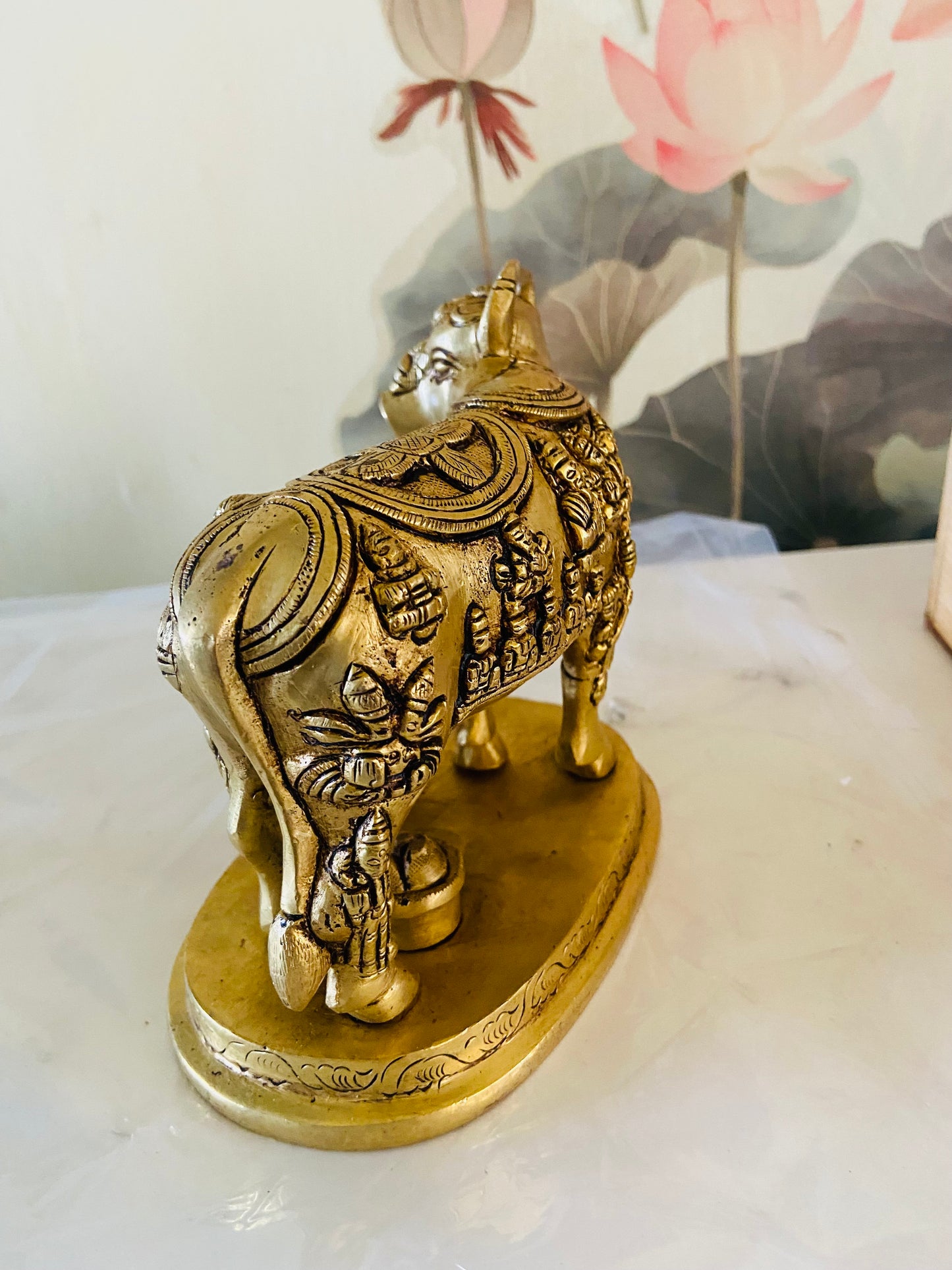 Chola Brass Kamadhenu Cow