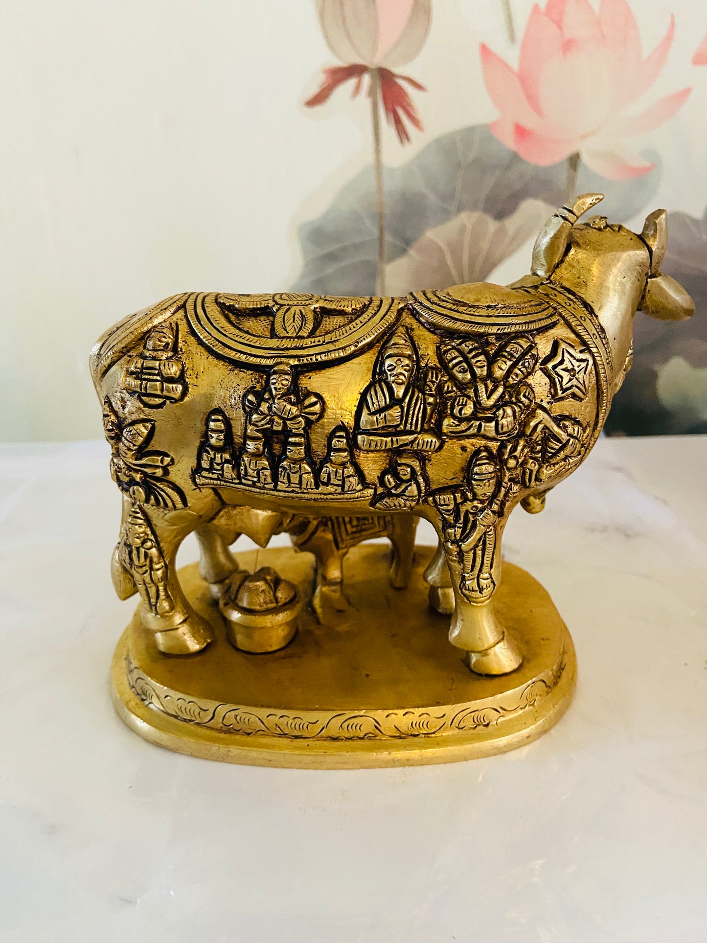 Chola Brass Kamadhenu Cow
