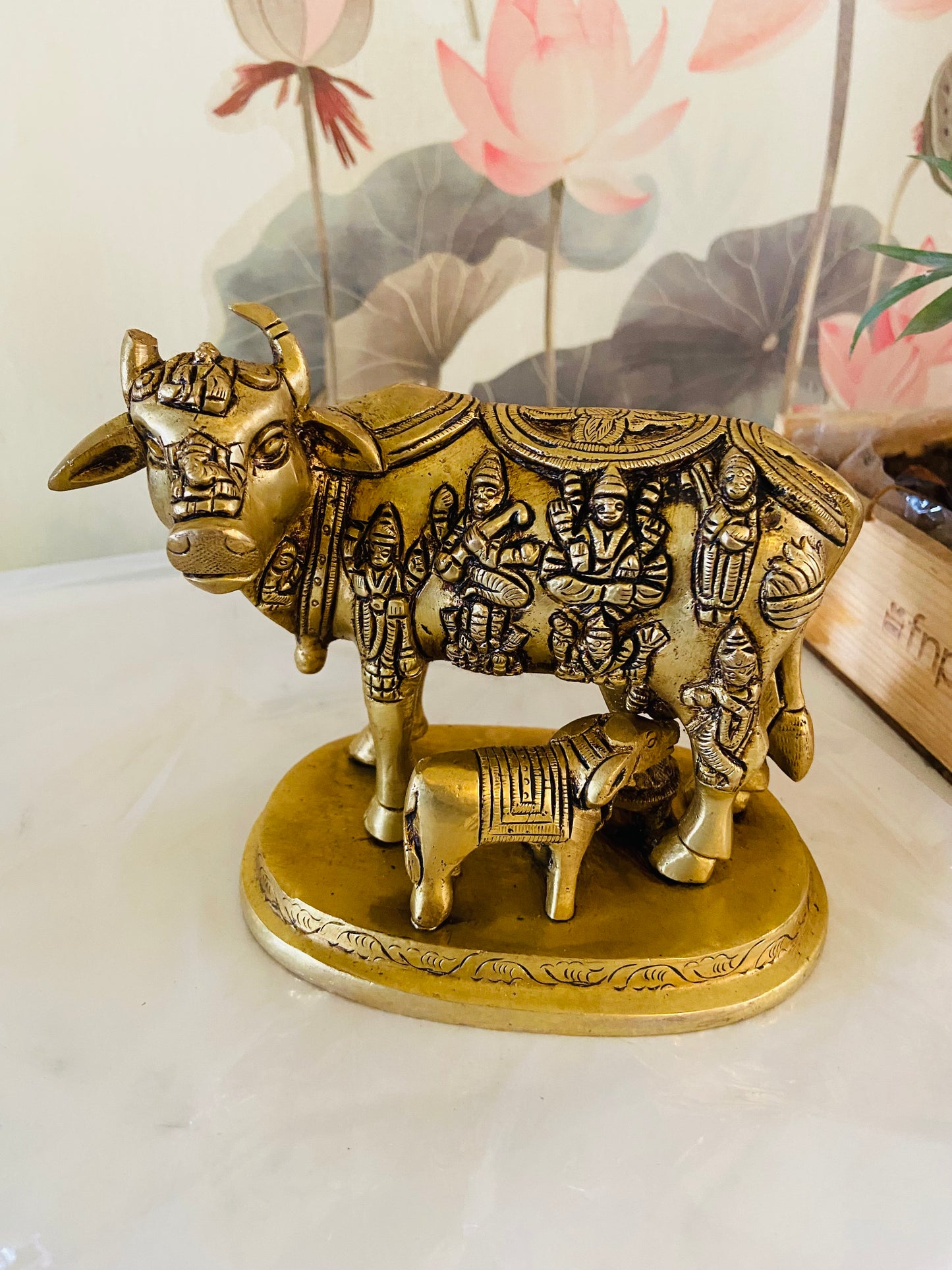 Chola Brass Kamadhenu Cow