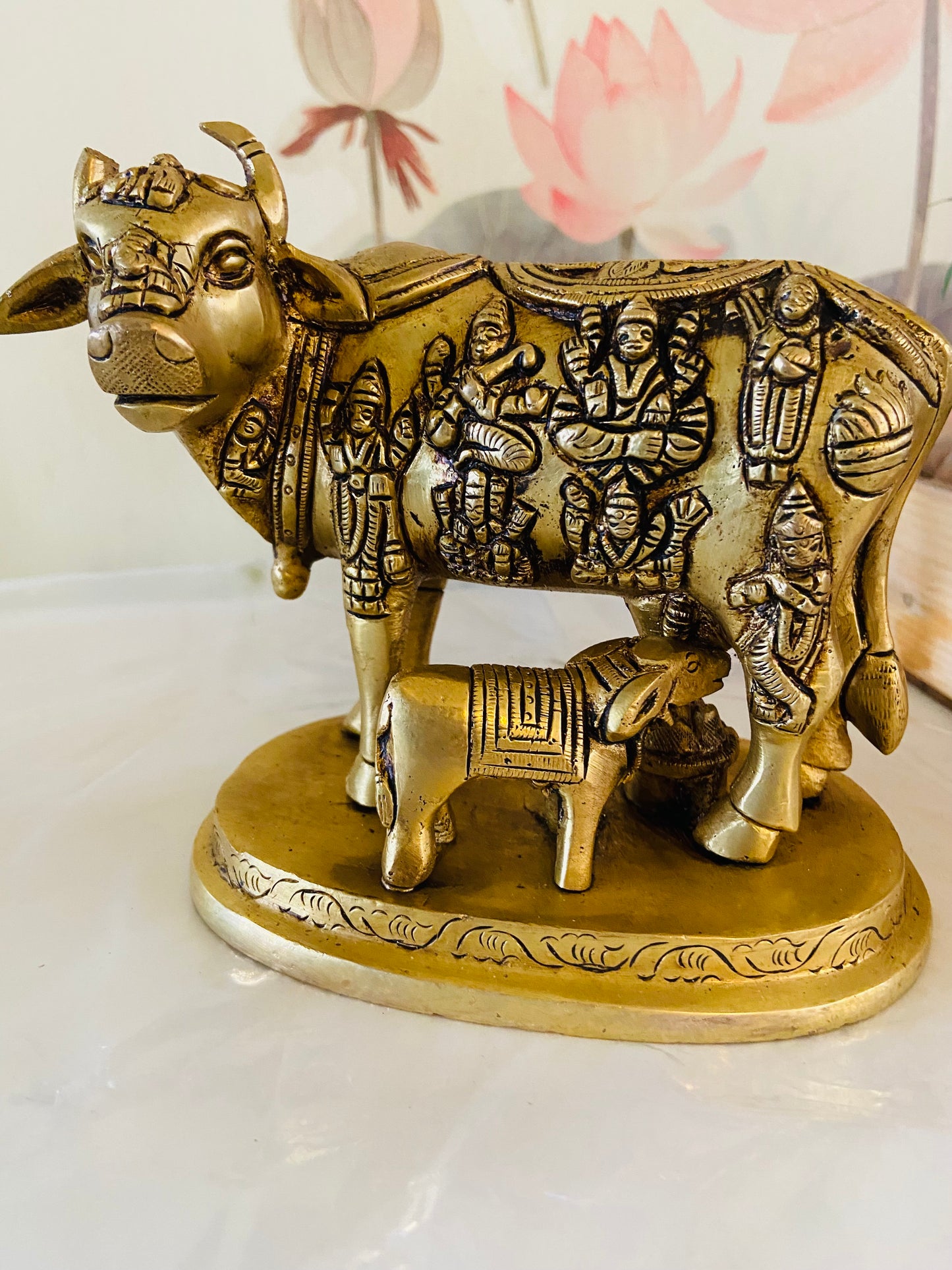 Chola Brass Kamadhenu Cow