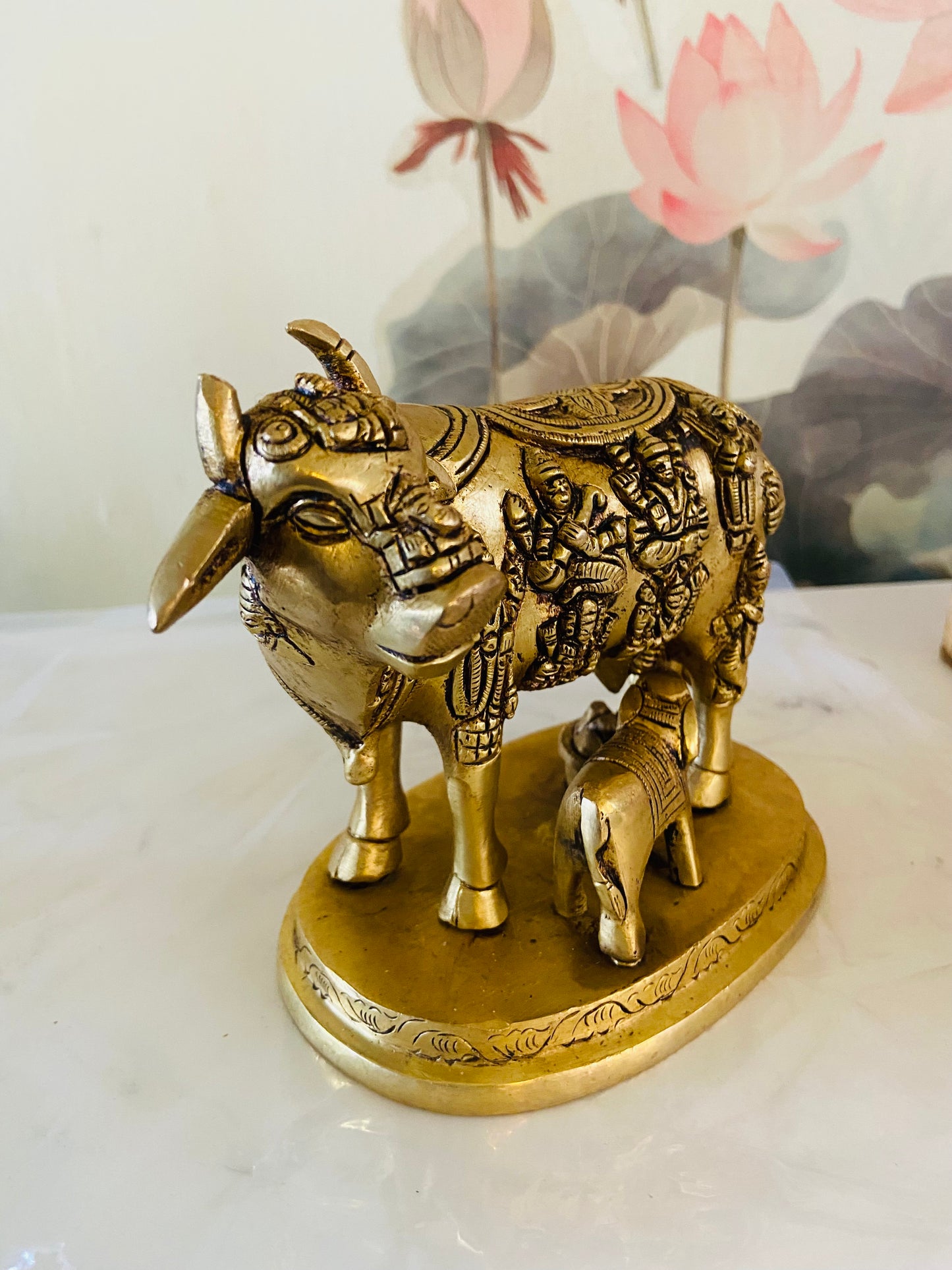 Chola Brass Kamadhenu Cow