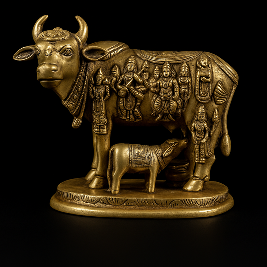 Chola Brass Kamadhenu Cow