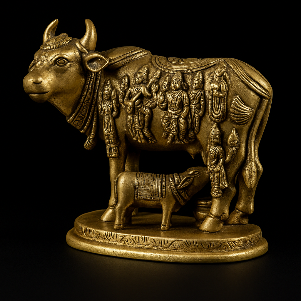 Chola Brass Kamadhenu Cow