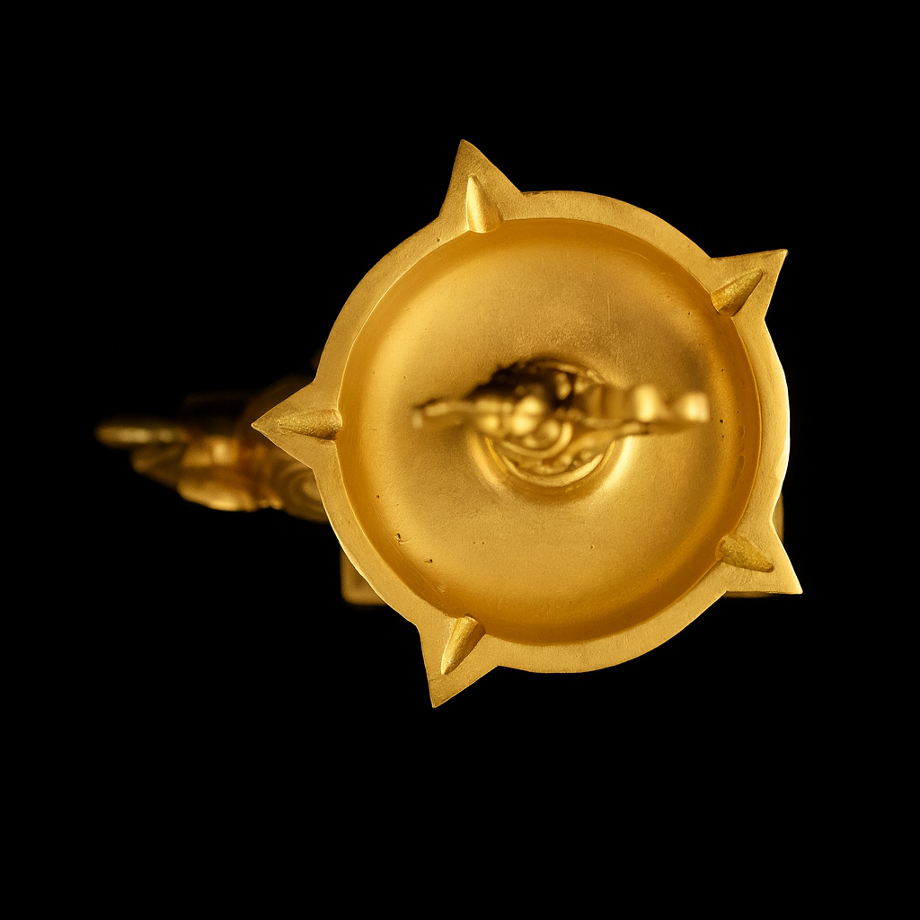 Elegant Brass Elephant Annam Diya