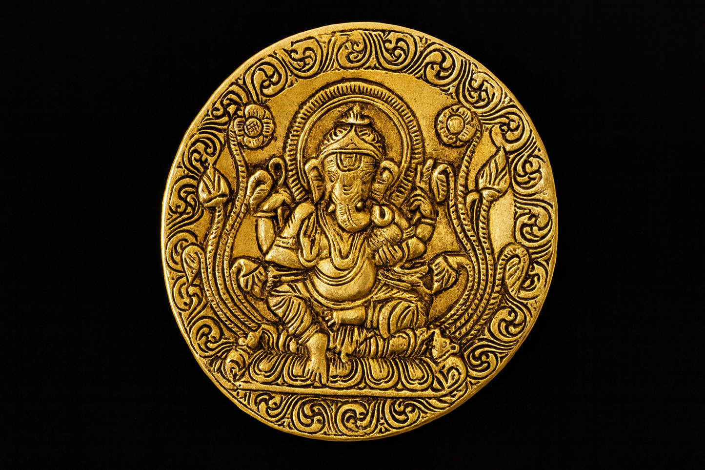 Ganesha Brass Plate wall décor